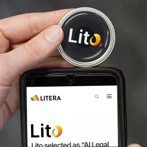 NFC Challenge Coin w/ Rope Border (1.75") - NFC Challenge Coin w/ Rope Border (1.75") - Image 4 of 6