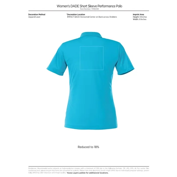 Women's DADE Short Sleeve Polo - Women's DADE Short Sleeve Polo - Image 15 of 103