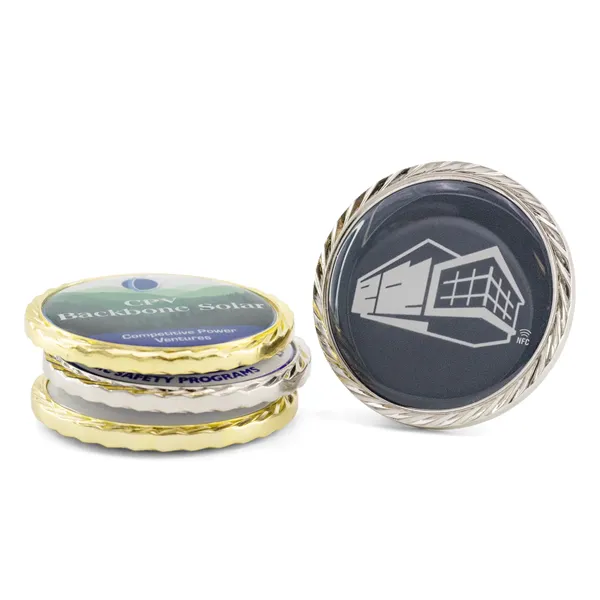 NFC Challenge Coin w/ Oblique Border (1.75")