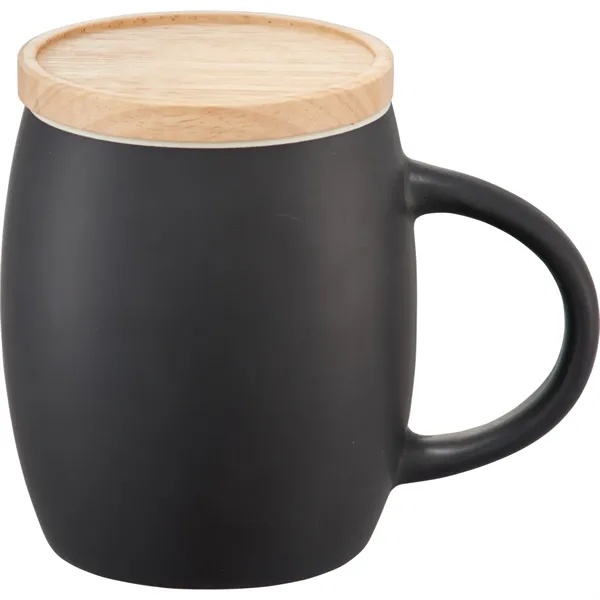 Hearth Ceramic Mug FSC®100% Wood Lid/Coaster 15oz - Hearth Ceramic Mug FSC®100% Wood Lid/Coaster 15oz - Image 10 of 18