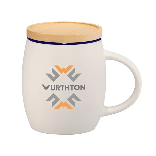 Hearth Ceramic Mug FSC®100% Wood Lid/Coaster 15oz - Hearth Ceramic Mug FSC®100% Wood Lid/Coaster 15oz - Image 18 of 18