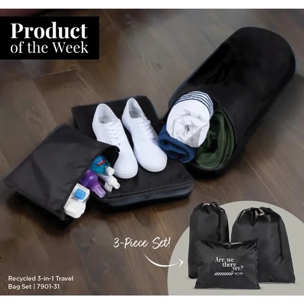 Recycled Travel Bag Set - Recycled Travel Bag Set - Image 3 of 15