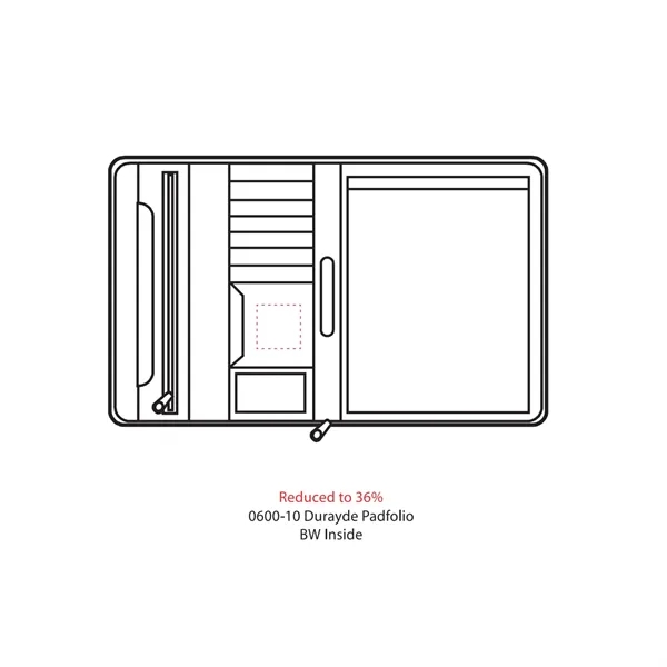 FSC® Mix Executive DuraHyde Zippered Padfolio - FSC® Mix Executive DuraHyde Zippered Padfolio - Image 11 of 22