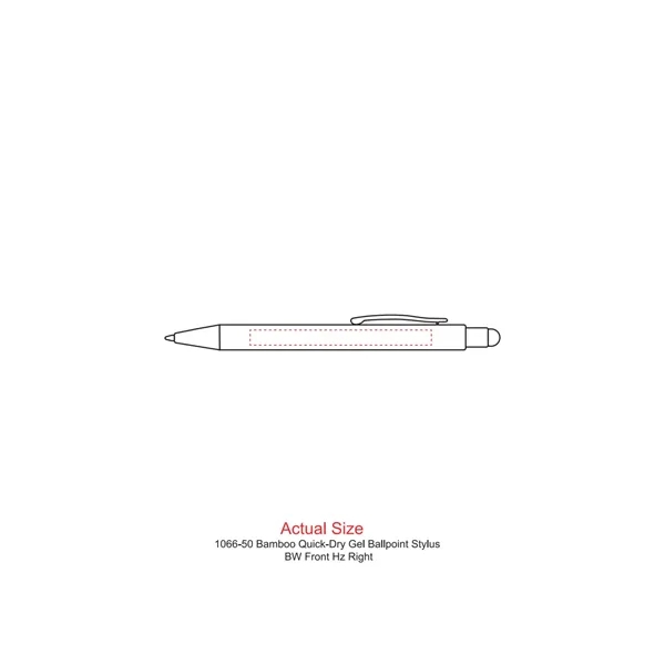 Bamboo Quick-Dry Gel Ballpoint Stylus - Bamboo Quick-Dry Gel Ballpoint Stylus - Image 1 of 3