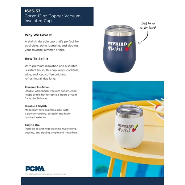 Corzo Copper Vacuum Insulated Cup 12oz - Corzo Copper Vacuum Insulated Cup 12oz - Image 15 of 29