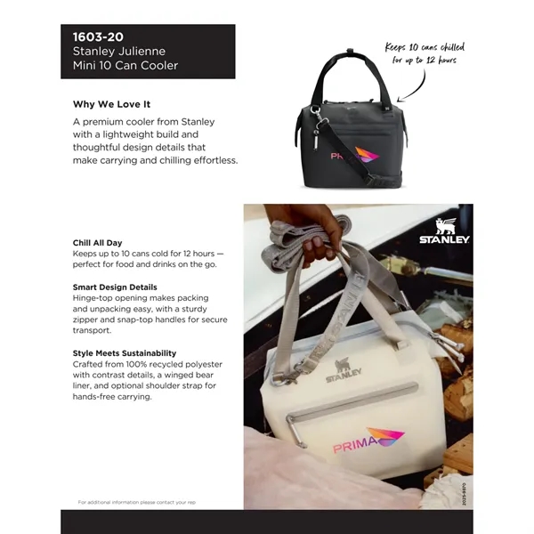 Stanley Julienne Mini 10 Can Cooler - Stanley Julienne Mini 10 Can Cooler - Image 5 of 17