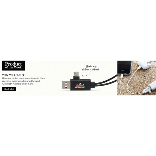 5-in-1 Recycled Charging Cable - 5-in-1 Recycled Charging Cable - Image 1 of 14