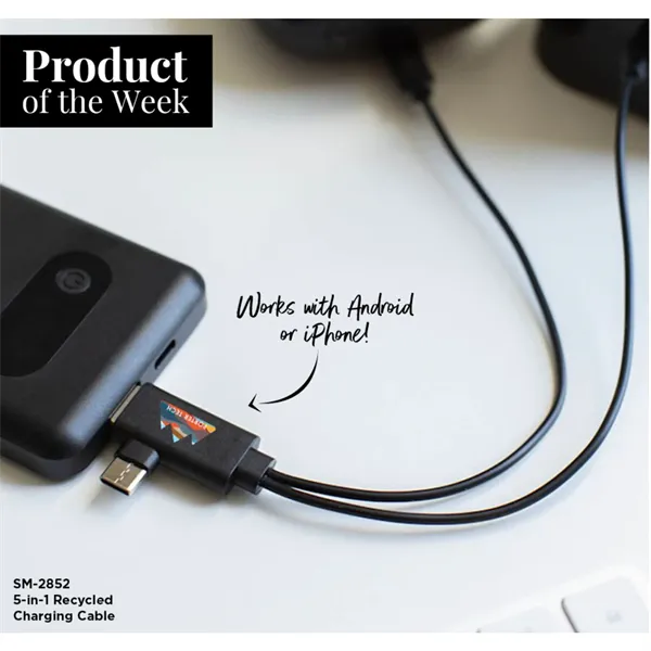 5-in-1 Recycled Charging Cable - 5-in-1 Recycled Charging Cable - Image 3 of 14