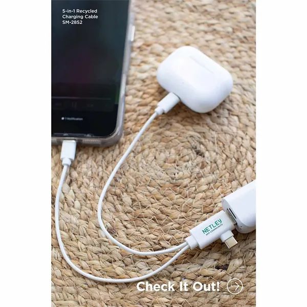5-in-1 Recycled Charging Cable - 5-in-1 Recycled Charging Cable - Image 7 of 14