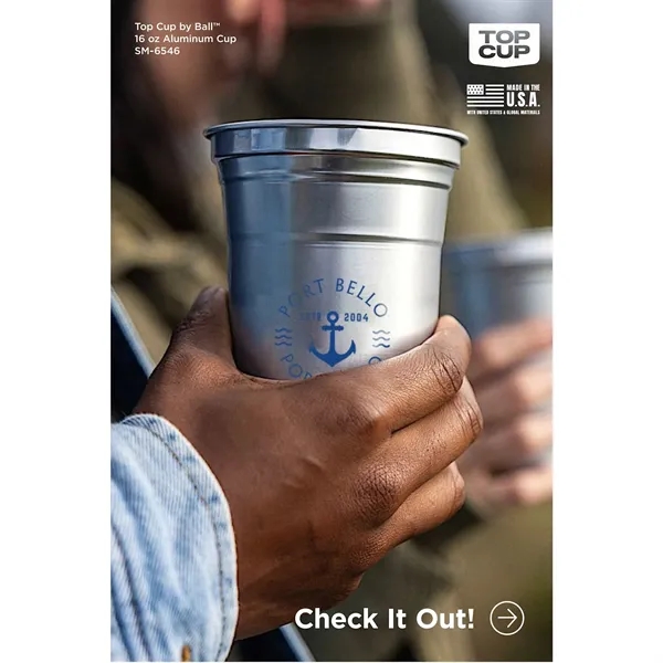 Top Cup Aluminum Cup 16oz. - Top Cup Aluminum Cup 16oz. - Image 7 of 8