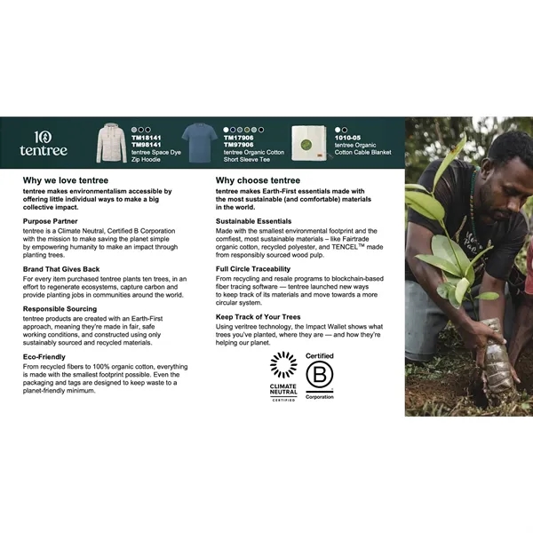 tentree Organic Cotton Cable Blanket - tentree Organic Cotton Cable Blanket - Image 1 of 5