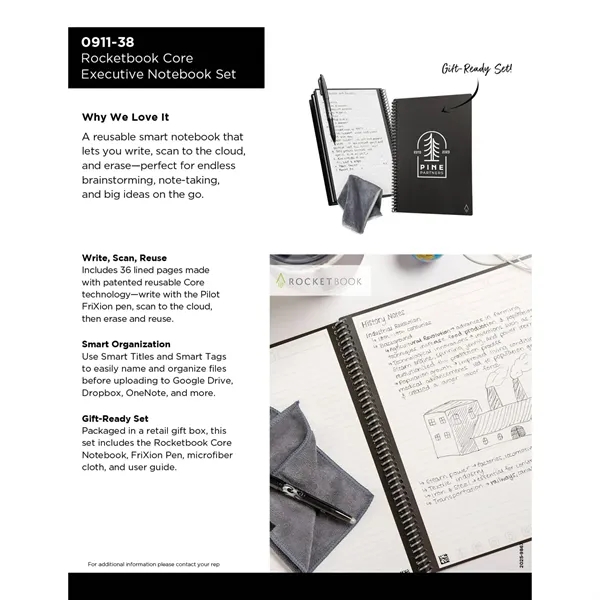 Rocketbook Core Executive Notebook Set - Rocketbook Core Executive Notebook Set - Image 5 of 31