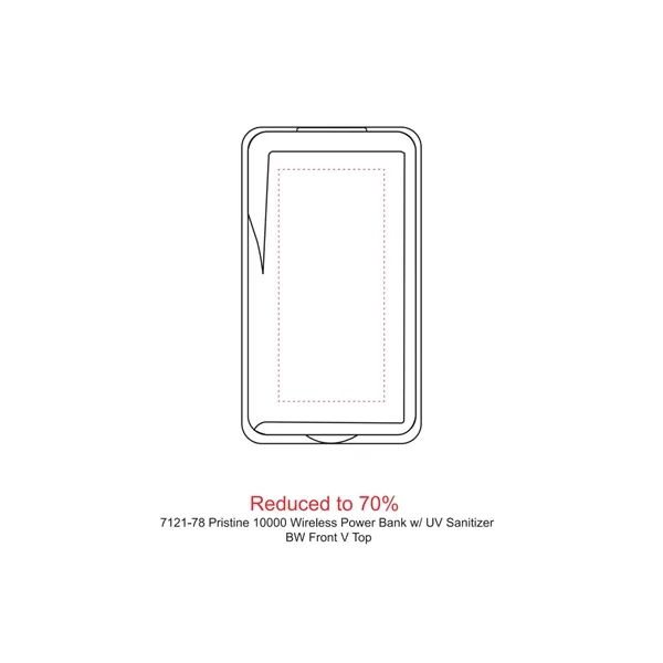 Pristine 10000 Wireless Power Bank w/ UV Sanitizer - Pristine 10000 Wireless Power Bank w/ UV Sanitizer - Image 1 of 10