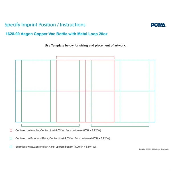 Marka Copper Vac Bottle w/ Metal Loop 20oz - Marka Copper Vac Bottle w/ Metal Loop 20oz - Image 1 of 8