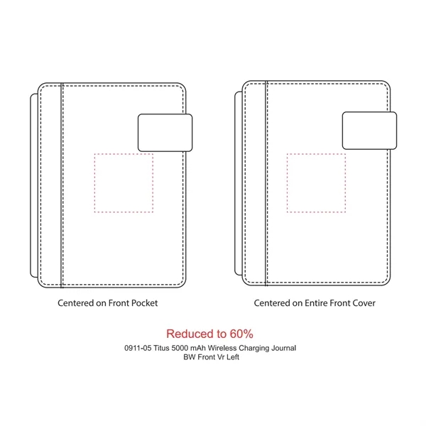 FSC® Mix Titus 5000 mAh Wireless Charging Journal - FSC® Mix Titus 5000 mAh Wireless Charging Journal - Image 1 of 7