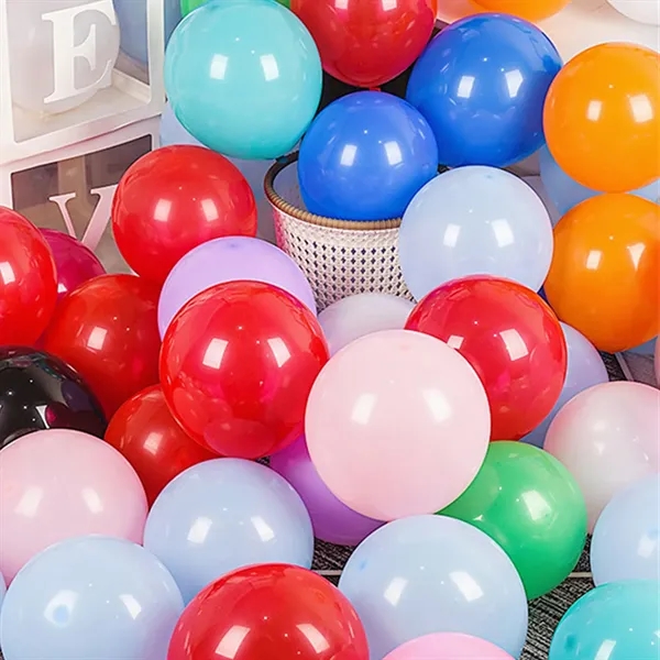 Rainbow Balloons 10 /12 Inch Multicolor Round - Rainbow Balloons 10 /12 Inch Multicolor Round - Image 4 of 4