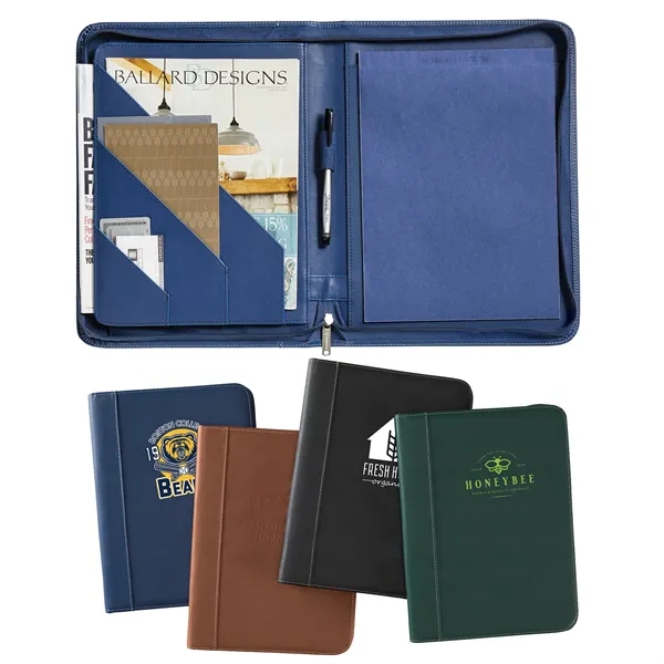 Madison Zippered Padfolio - Organizer (3 Colors) - Madison Zippered Padfolio - Organizer (3 Colors) - Image 0 of 4