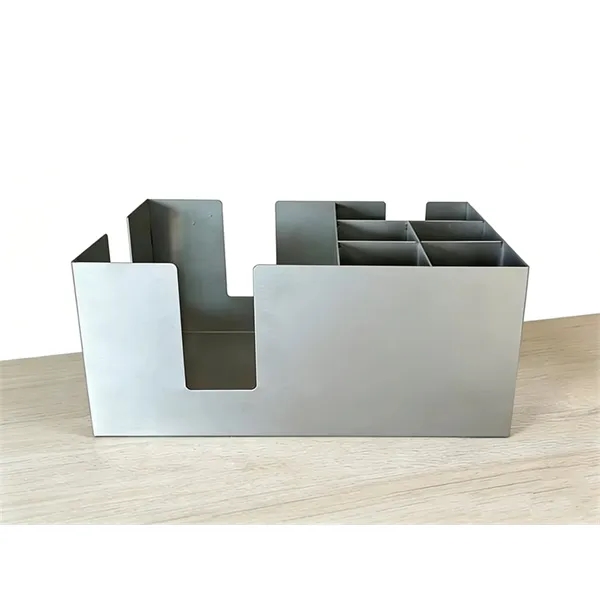 Stainless Steel Bar Caddy Napkin Straw Holder - Stainless Steel Bar Caddy Napkin Straw Holder - Image 0 of 1