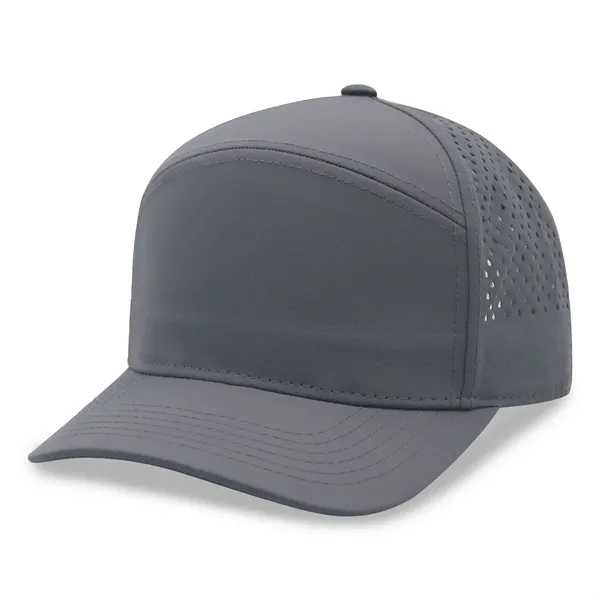 7 Panels Golf trucker cap w/ laser cut mesh back - 7 Panels Golf trucker cap w/ laser cut mesh back - Image 16 of 21