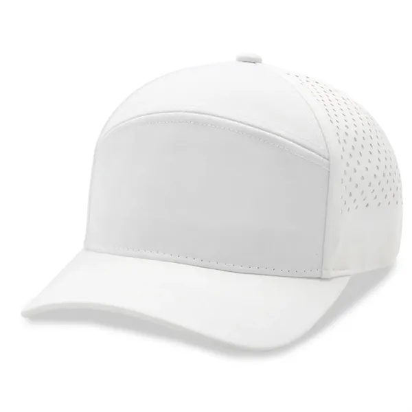 7 Panels Golf trucker cap w/ laser cut mesh back - 7 Panels Golf trucker cap w/ laser cut mesh back - Image 21 of 21