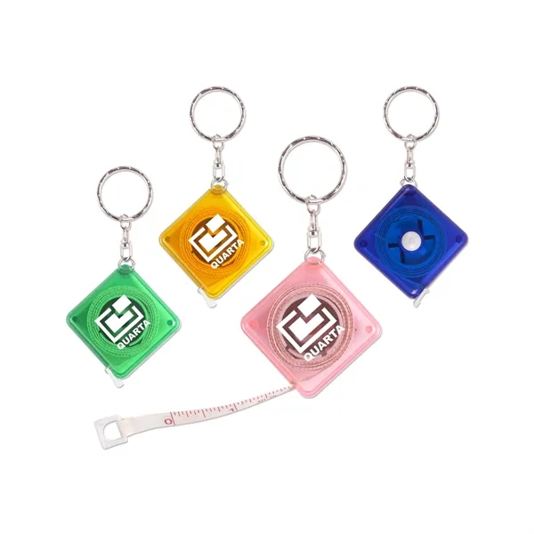 Fiber Tape Measure Keychains