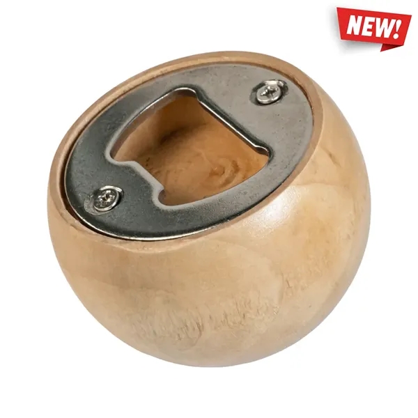 Round Wooden Bottle Opener