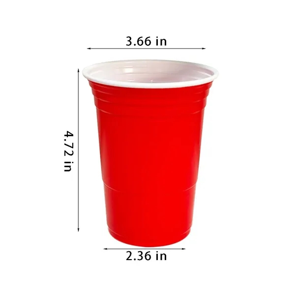 16 oz disposable plastic cups sturdy for party wedding - 16 oz disposable plastic cups sturdy for party wedding - Image 1 of 4