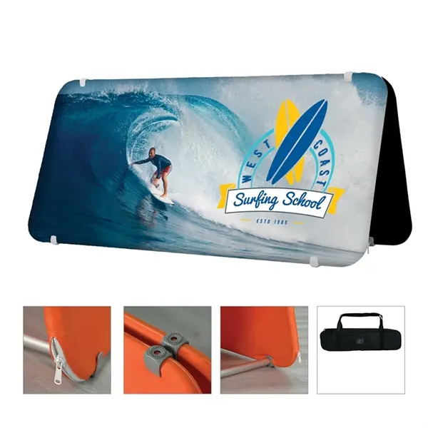 DisplaySplash A-Frame Fabric Floor Sign - 78" W x 37" H - DisplaySplash A-Frame Fabric Floor Sign - 78" W x 37" H - Image 0 of 15