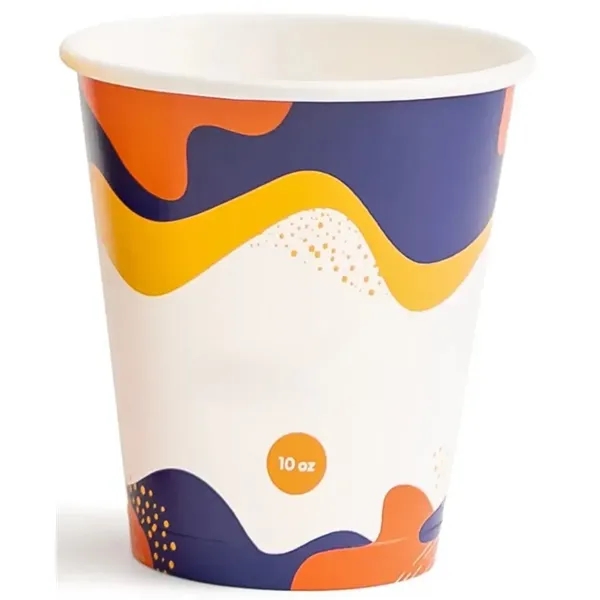 10 oz Single-Walled Branded Paper Cup - 10 oz Single-Walled Branded Paper Cup - Image 0 of 3