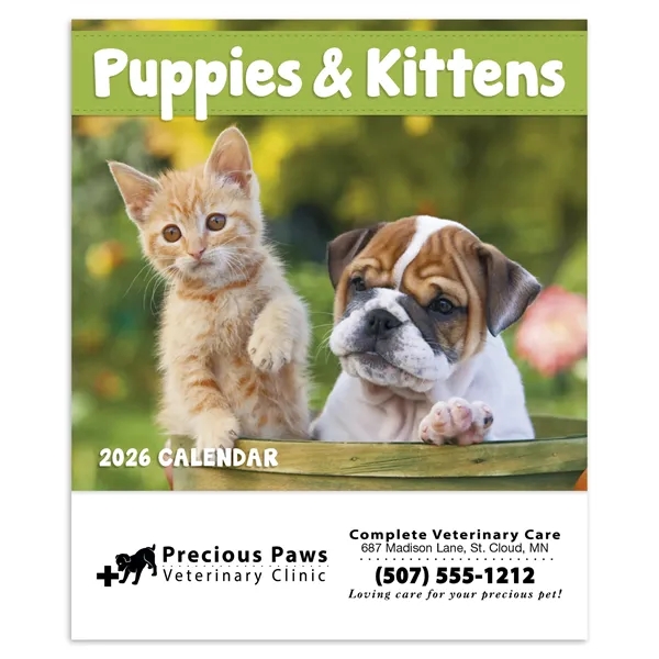 Good Value™ Puppies & Kittens - Mini Calendar - Good Value™ Puppies & Kittens - Mini Calendar - Image 1 of 30
