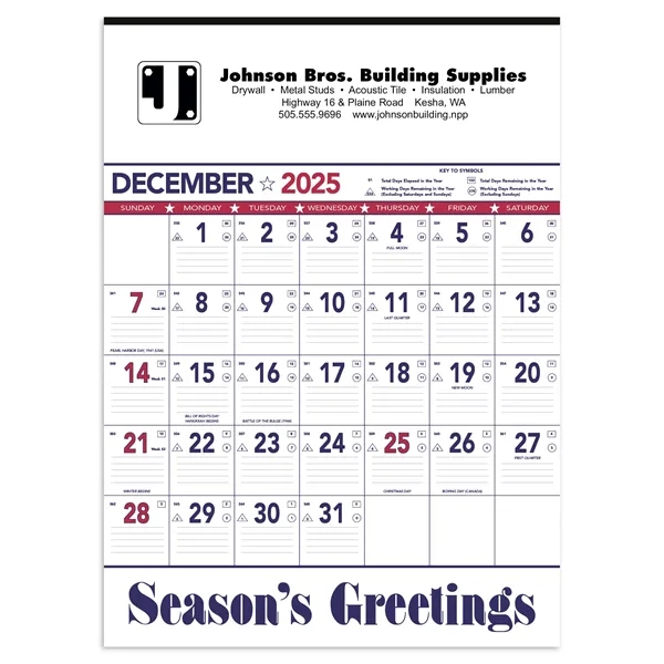 Triumph® Calendars Patriotic Contractor Memo Calendar - Triumph® Calendars Patriotic Contractor Memo Calendar - Image 3 of 11