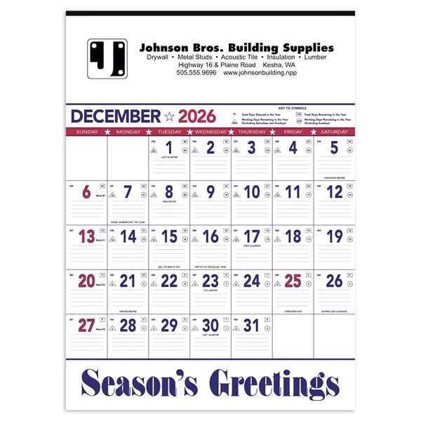 Triumph® Calendars Patriotic Contractor Memo Calendar - Triumph® Calendars Patriotic Contractor Memo Calendar - Image 5 of 11