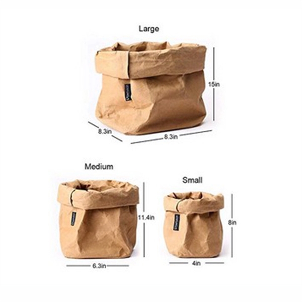 Washable Kraft Paper Storage Pouch Bag - Washable Kraft Paper Storage Pouch Bag - Image 1 of 1