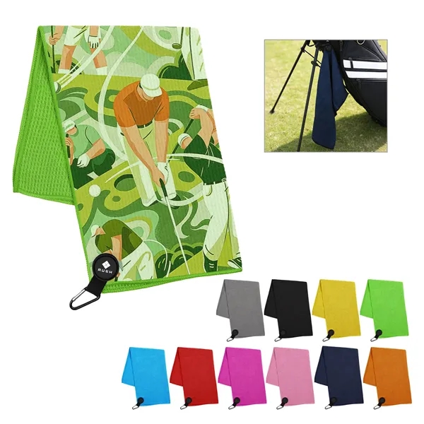 Magnetic Golf Towel With Carabiner Clip 15.7"x23.6"