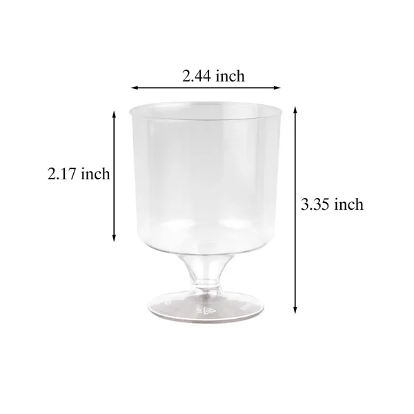 5oz clear dessert cups plastic disposable for party catering - 5oz clear dessert cups plastic disposable for party catering - Image 1 of 4