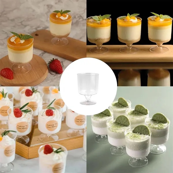 5oz clear dessert cups plastic disposable for party catering - 5oz clear dessert cups plastic disposable for party catering - Image 4 of 4