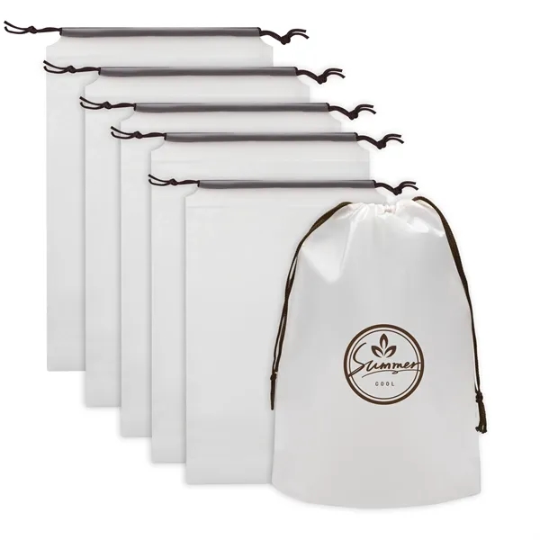 Custom Frosted EVA Clear Drawstring Bag Multi Use - Custom Frosted EVA Clear Drawstring Bag Multi Use - Image 0 of 4