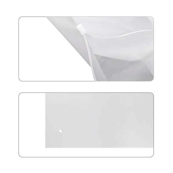 Large Matte Frosted Zip Lock Storage Bag - Large Matte Frosted Zip Lock Storage Bag - Image 3 of 4