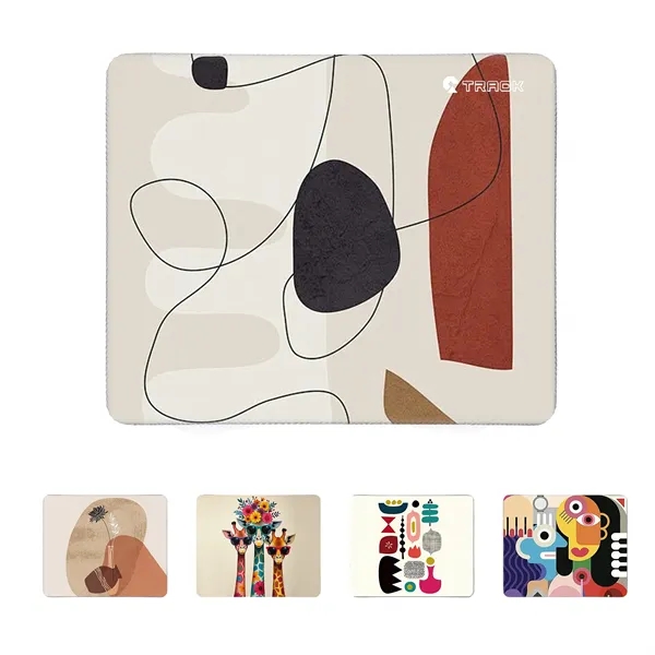 Non Slip Square Mouse Pad With Stitched Edge