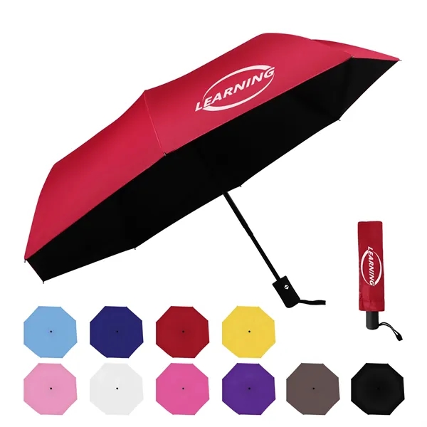 43.3" Arc Automatic Travel Folding Umbrella W/ UV Protection - 43.3" Arc Automatic Travel Folding Umbrella W/ UV Protection - Image 0 of 4