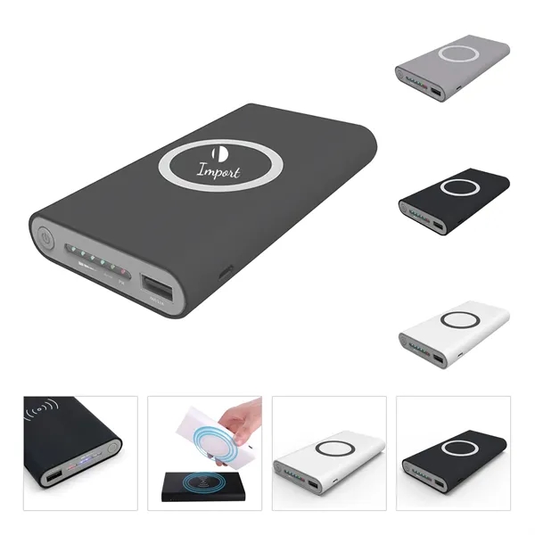 3 In 1 10000Mah Wireless Charger Power Bank - 3 In 1 10000Mah Wireless Charger Power Bank - Image 1 of 1