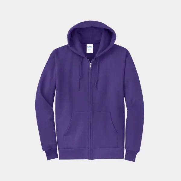 Port and Company Full Zip Hoodie - Port and Company Full Zip Hoodie - Image 26 of 29