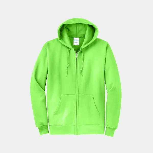 Port and Company Full Zip Hoodie - Port and Company Full Zip Hoodie - Image 21 of 29