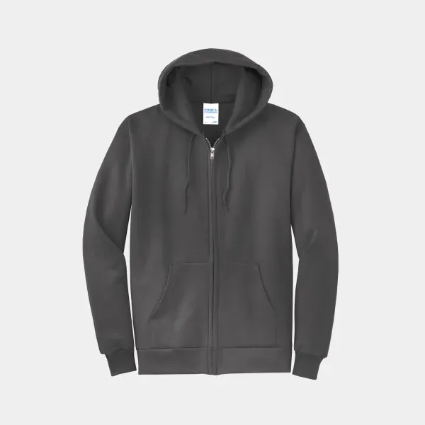 Port and Company Full Zip Hoodie - Port and Company Full Zip Hoodie - Image 8 of 29