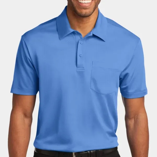 Port Authority Silk Touch Performance Pocket Polo - Port Authority Silk Touch Performance Pocket Polo - Image 6 of 11