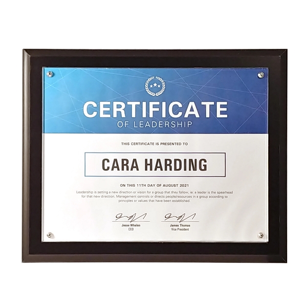 Panel Certificate Holder Plaques