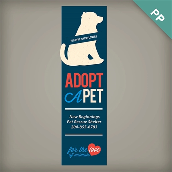 Double-Sided Large Eco Bookmark with Slot - Double-Sided Large Eco Bookmark with Slot - Image 5 of 15