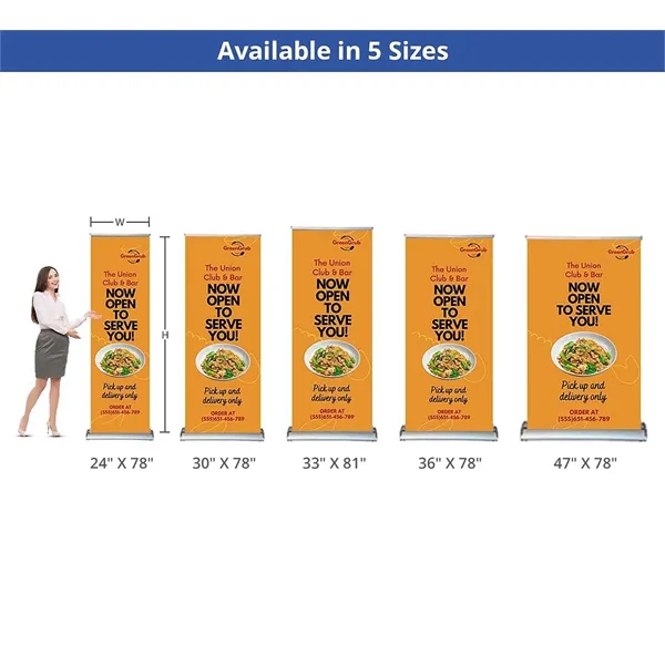High Quality Retractable Banner Stand (33" x 81") - High Quality Retractable Banner Stand (33" x 81") - Image 5 of 7