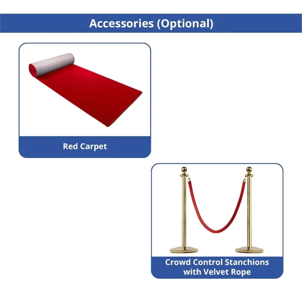 Step and Repeat Straight Pillow Case Backdrop (10ft x 8ft) - Step and Repeat Straight Pillow Case Backdrop (10ft x 8ft) - Image 12 of 12