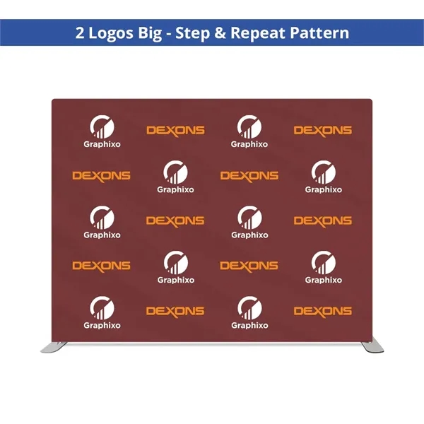 Step and Repeat Straight Pillow Case Backdrop (10ft x 8ft) - Step and Repeat Straight Pillow Case Backdrop (10ft x 8ft) - Image 7 of 13